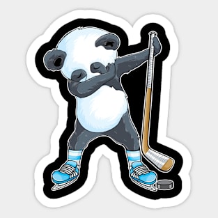 Dabbing panda Ice Hockey panda Kids Boys funny ice Hockey Sticker